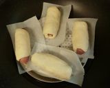 フライパンで簡単★ウィンナーまん作り方4写真