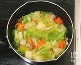 野菜とウインナーの食べるコンソメスープ作り方4写真