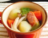野菜とウインナーの食べるコンソメスープ作り方5写真