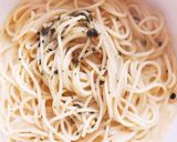 【超簡単】お茶漬けの素で豆乳スープパスタ作り方4写真