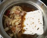 簡単あったか‼️豚バラ白菜うどん❗️作り方3写真