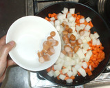 大根人参のカレー蒸し煮♪簡単洋風煮物作り方7写真