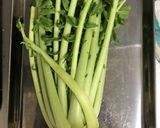 超簡単なのにウマッ！！大根葉と鶏皮炒め作り方1写真