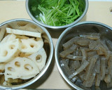焼きれんこんと牛肉のしょうゆ炒め作り方1写真