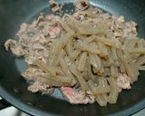 焼きれんこんと牛肉のしょうゆ炒め作り方5写真