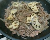 焼きれんこんと牛肉のしょうゆ炒め作り方6写真