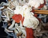簡単！明太子(たらこ)マヨパスタ作り方4写真