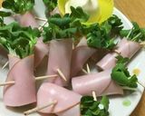 お弁当やおつまみに☆ハムレタスチーズ巻き作り方10写真