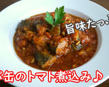 【レシピ動画】サバ缶のトマト煮込み♪作り方3写真