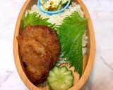 2月20日　メンチカツ弁当　詰め方作り方4写真