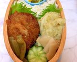 2月20日　メンチカツ弁当　詰め方作り方6写真