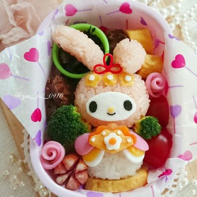 レア　マイメロディ　マイメロ　弁当　パズル　フィギュア　キャラ弁　当時もの 新品未開封❤️マイメロディ お弁当をつくろう キャラ弁 パズル