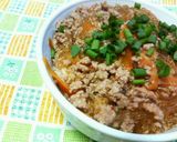 簡単♪♪✿春雨と豚ひき肉の❀中華丼✿作り方4写真