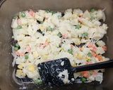 簡単おかず☆半マッシュポテサラわさびマヨ作り方7写真