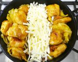 柔らか鶏むね肉スキレットチーズタッカルビ作り方14写真