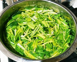 サバ缶とほうれん草の和え物作り方1写真