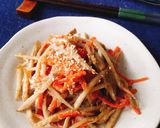 レンジで簡単！味染み胡麻マヨごぼうサラダ作り方11写真