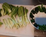 チンゲン菜の豚肉巻き作り方4写真