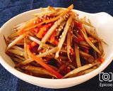 レンジで簡単！味染み胡麻マヨごぼうサラダ作り方12写真