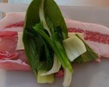 チンゲン菜の豚肉巻き作り方5写真