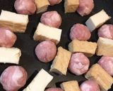 厚揚げと豚こまボールの甘酢タルタル♡作り方3写真