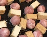 厚揚げと豚こまボールの甘酢タルタル♡作り方4写真