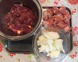 鶏肉と鶏レバーのしょうが煮☆作り方1写真