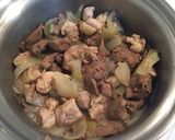 鶏肉と鶏レバーのしょうが煮☆作り方6写真