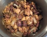 鶏肉と鶏レバーのしょうが煮☆作り方7写真