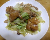鶏とキャベツとしめじのオイスター炒め作り方6写真