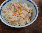 えのきと小海老のチーズ炊き込みご飯作り方6写真