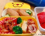 簡単チャーシュー巻き薔薇お弁当おつまみ作り方2写真