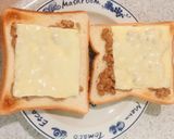 納豆チーズパン（トースト）作り方3写真