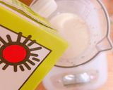 白いカフェオレꕤバナナスムージー作り方3写真