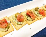 お手軽おつまみ〜アボカド明太カナッペ〜作り方3写真