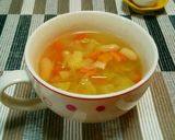 白いんげん豆と野菜のスープ作り方4写真