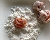 豚こまボールで酢豚❓作り方4写真