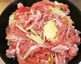 蒸すだけ！豚こま野菜作り方1写真