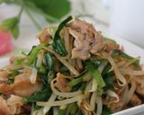 中華料理店なみのプロの豚ニラ炒め作り方6写真