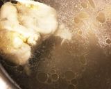 365スープ ③ 鶏皮出汁かきたま汁作り方1写真