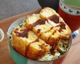 サクふわ厚焼き玉子カツ丼作り方9写真