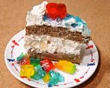 ココアスポンジde宝石を散らし様なケーキ作り方15写真