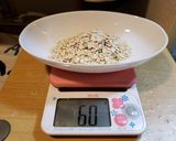 レンジで簡単☆小豆とチーズのオートミール作り方1写真