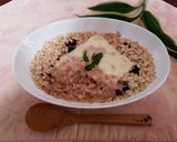 レンジで簡単☆小豆とチーズのオートミール作り方8写真