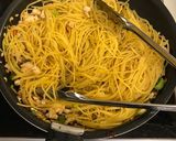 ひき肉と長ネギのパスタ作り方5写真