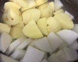 ♡新じゃがと大根のそぼろ餡煮♡作り方1写真