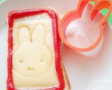 クッキー型で【可愛い】チーズトースト作り方3写真