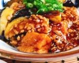 花椒香る甘辛揚げ茄子麻婆丼作り方8写真