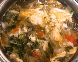 豆苗・トマト・たまごの中華風スープ作り方3写真
