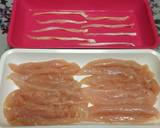 鶏ささみ肉の梅チーズ大葉巻き蒸し作り方1写真